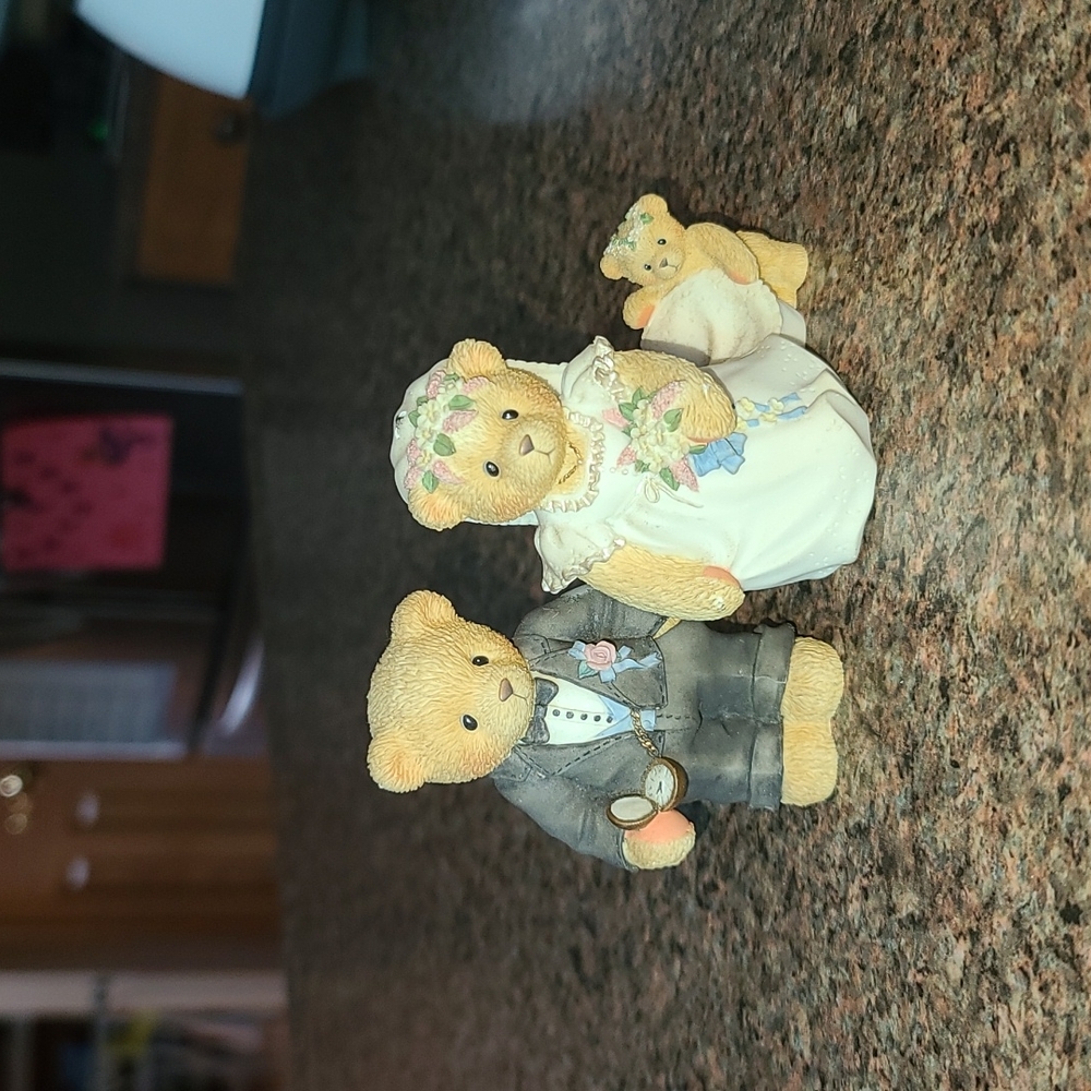 Cherished Teddies bride and groom
